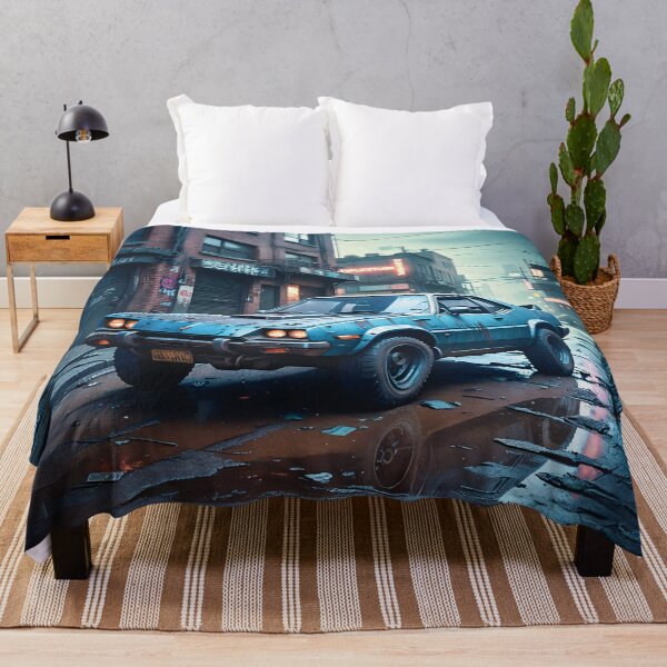 Item preview, Rust & Steel: Classic Car in a Gritty Neon City designed and sold by Marcu Ioachim.