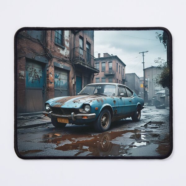 Item preview, Forgotten Speed: Rusty Vintage Car in Urban Alley designed and sold by Marcu Ioachim.