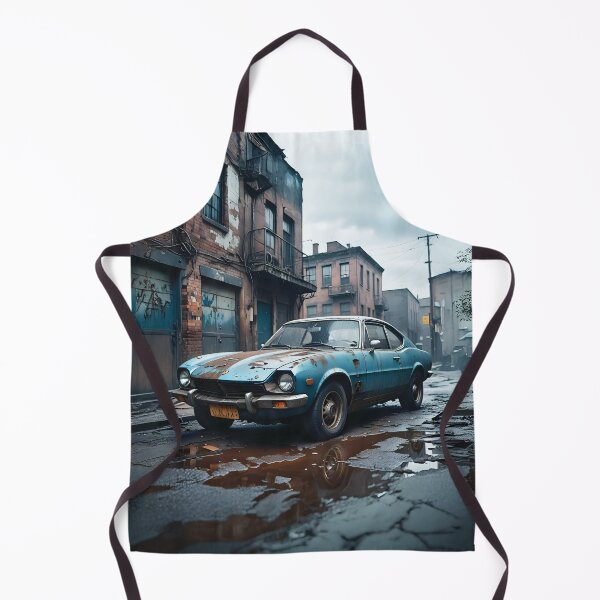 Item preview, Forgotten Speed: Rusty Vintage Car in Urban Alley designed and sold by Marcu Ioachim.
