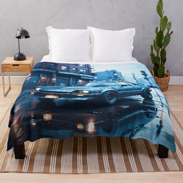 Item preview, Vintage Car in Wet Downtown Street designed and sold by Marcu Ioachim.