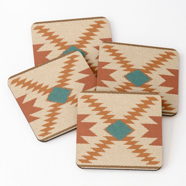 Item preview, Southwestern Tribal Geometric Pattern – Rustic Woven Textile Art designed and sold by svarupa.