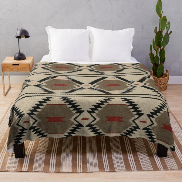 Item preview, Southwestern Tribal Geometric Pattern – Rustic Woven Textile Art designed and sold by svarupa.