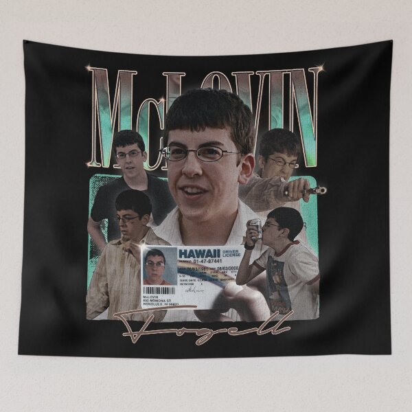 Item preview, McLovin (Fogell) Vintage Retro Bootleg designed and sold by MadShroomPrints.