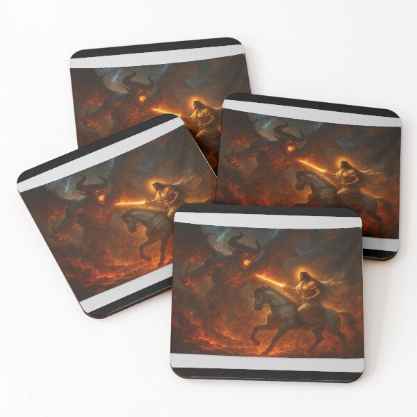 Item preview, “The Horseman of Heaven: Jesus vs. the Prince of Darkness” designed and sold by Bigornia.