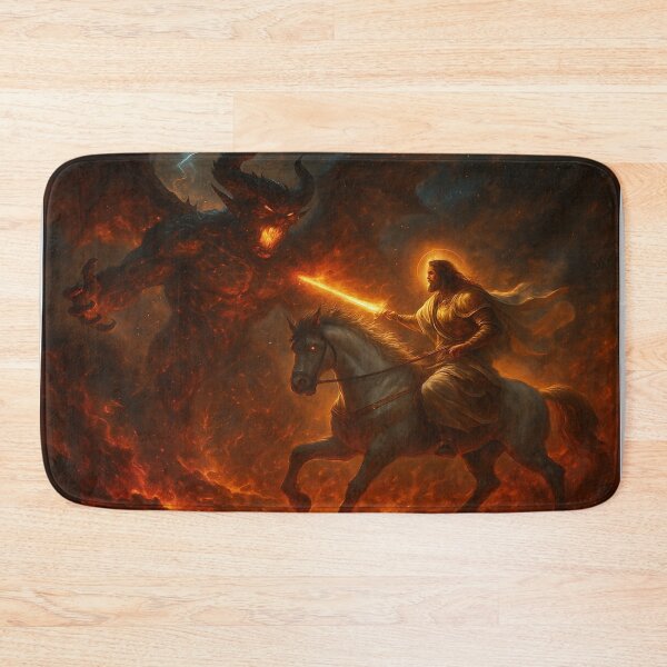 Item preview, “The Horseman of Heaven: Jesus vs. the Prince of Darkness” designed and sold by Bigornia.