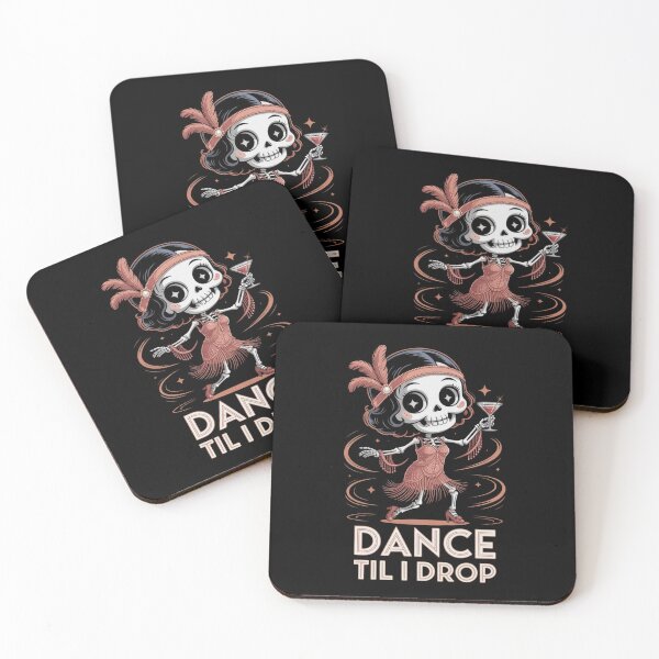 Item preview, Retro Skeleton Flapper Dancing Halloween designed and sold by JerdbordinShop.