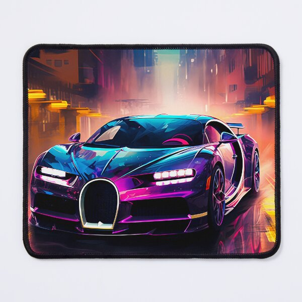 Item preview, Hypercar Reflections on Vibrant Night Streets designed and sold by RevUpDesign.
