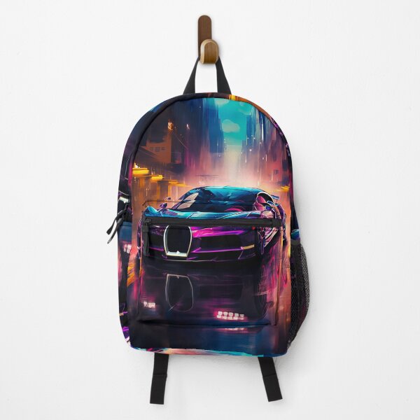 Item preview, Hypercar Reflections on Vibrant Night Streets designed and sold by RevUpDesign.