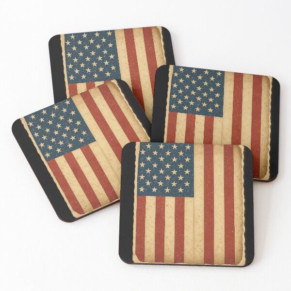 Item preview, Vintage American Flag Poster with Distressed Patriotic Design designed and sold by fawzimorsy.