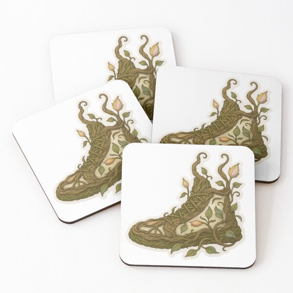 Item preview, Vine Kicks Forest Vines Floral Sneaker Sticker designed and sold by Imaginarium of Chaos falcon88 .