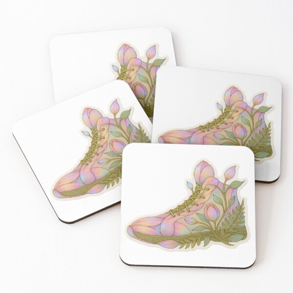 Item preview, Bloomstep Aura Holographic Floral Shoe Sticker designed and sold by Imaginarium of Chaos falcon88 .