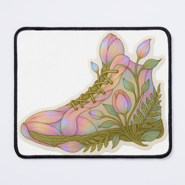 Item preview, Bloomstep Aura Holographic Floral Shoe Sticker designed and sold by Imaginarium of Chaos falcon88 .
