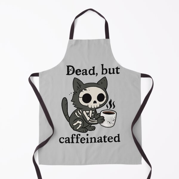 Item preview, Dead Pretty - Caffeinated cat designed and sold by BrunoSzal.