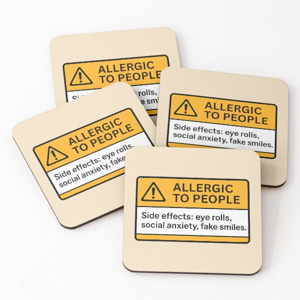 Item preview, Allergic To People designed and sold by Fanverse Merchandise.