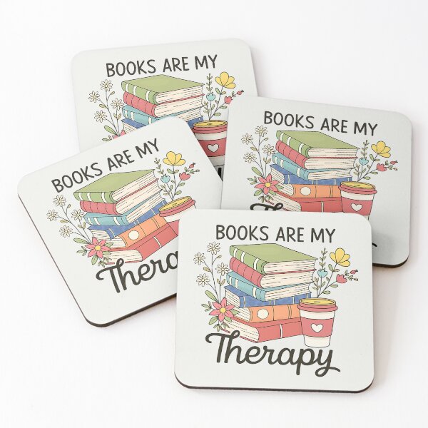 Artikelvorschau, Bücher sind meine Therapie entworfen und verkauft von Fanverse Merchandise.