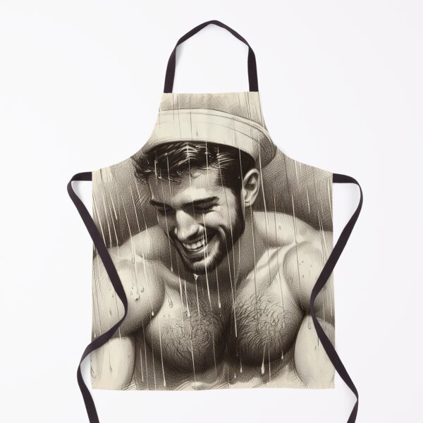 Item preview, 1950s Vintage Gay Sailor "Rain" San Francisco Tom of Finland Tribute Gay Pride Graphic Design designed and sold by ItsAKinkThing.