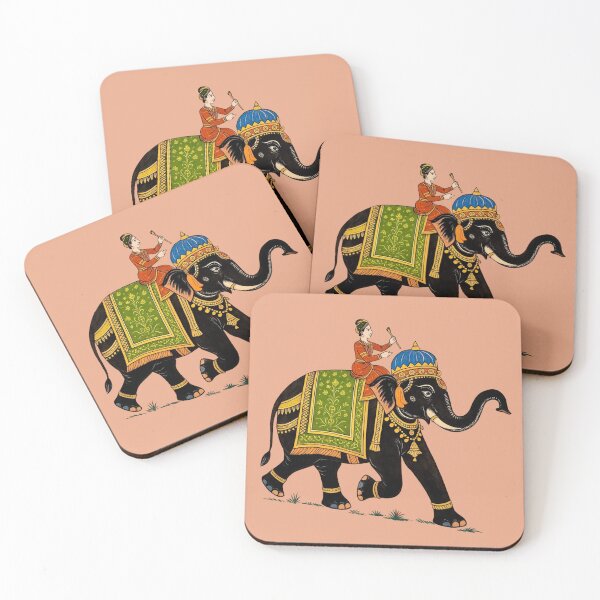 Item preview, Royal Elephant Parade - India Rajasthani Design designed and sold by Myra365Art.
