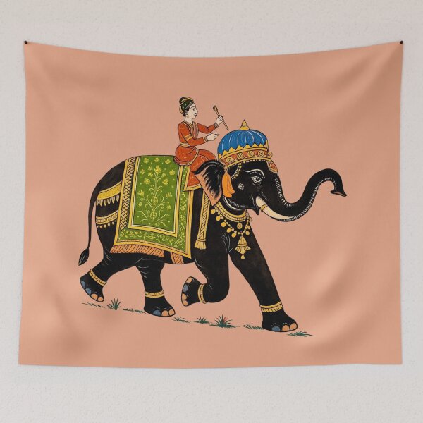 Item preview, Royal Elephant Parade - India Rajasthani Design designed and sold by Myra365Art.