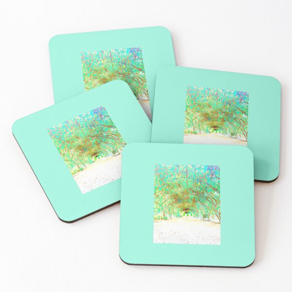 Item preview, GARDEN AND BENCH IN POP OF TURQUOISE COLOURS  designed and sold by VEDAStyle.
