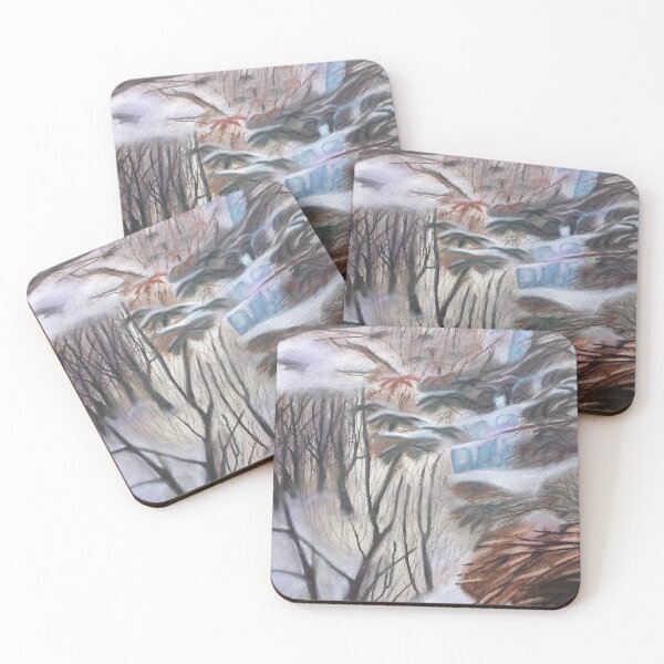 Item preview, Snow Falls in the forest - nature aesthetics designed and sold by cddlydotco.