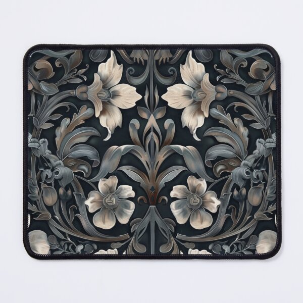 Item preview, Noir Botanica – Elegant Dark Floral Ornament designed and sold by HasHs.