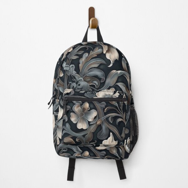 Item preview, Noir Botanica – Elegant Dark Floral Ornament designed and sold by HasHs.