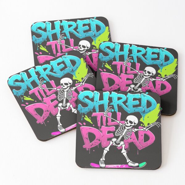 Item preview, Shred Till Dead - Edgy Skate & Punk Rock Design  designed and sold by KhadijaBatool38.