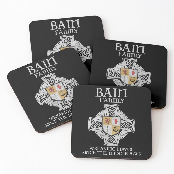 Item preview, Bain Family Crest – Medieval Heritage Emblem for Ancestry Lovers & Vintage Style Fans designed and sold by 9X FR.