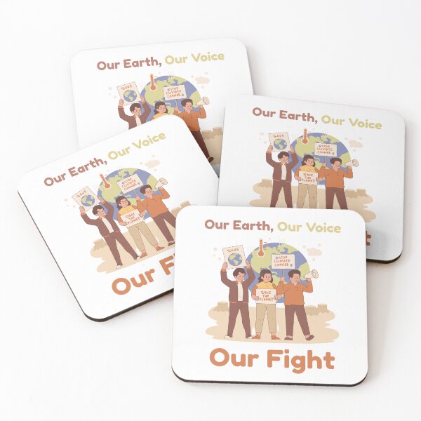Item preview, Our Earth Our Voice – Climate Change Protest Art for Global Climate March designed and sold by FreedomAndLove.