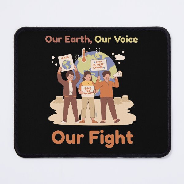Item preview, Our Earth Our Voice – Climate Change Protest Art for Global Climate March designed and sold by FreedomAndLove.