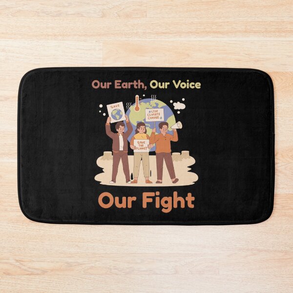 Item preview, Our Earth Our Voice – Climate Change Protest Art for Global Climate March designed and sold by FreedomAndLove.