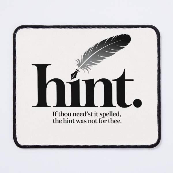 Item preview, Hint. – Shakespearean Wit for the Discerning Reader designed and sold by theatrefinery.