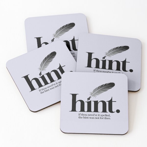 Item preview, Hint. – Shakespearean Wit for the Discerning Reader designed and sold by theatrefinery.