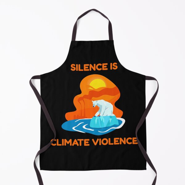 Item preview, Silence Is Climate Violence – Polar Bear Climate Change Awareness Design designed and sold by FreedomAndLove.