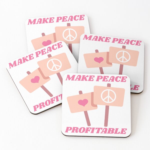 Item preview, Make Peace Profitable – Anti War Protest Peace Sign Art designed and sold by FreedomAndLove.