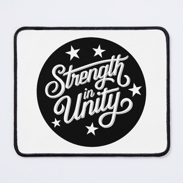 Item preview, Strength in Unity Retro Quote Motivational Typography Art designed and sold by FreedomAndLove.