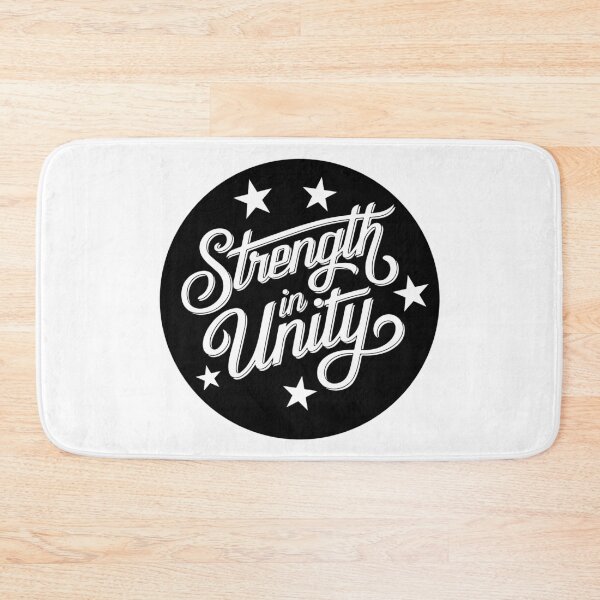 Item preview, Strength in Unity Retro Quote Motivational Typography Art designed and sold by FreedomAndLove.