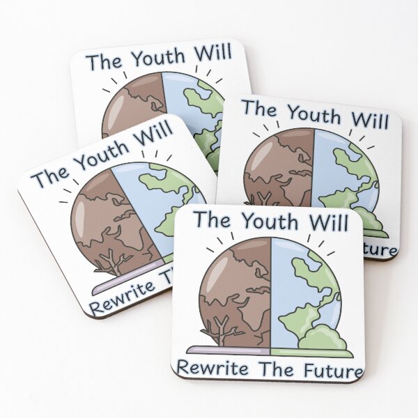 Item preview, The Youth Will Rewrite the Future Climate Activism Art designed and sold by FreedomAndLove.