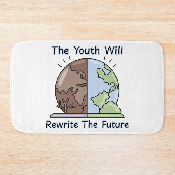 Item preview, The Youth Will Rewrite the Future Climate Activism Art designed and sold by FreedomAndLove.