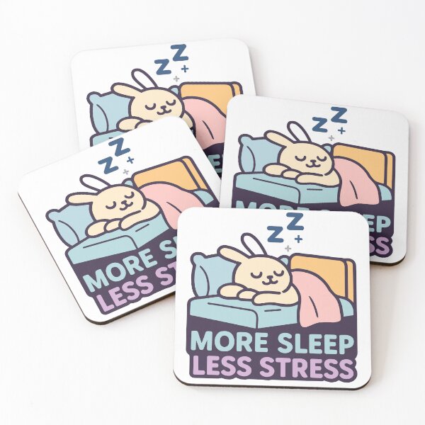 Item preview, Adorable Sleepy Bunny Graphic Print Tee for Stress Relief Lovers designed and sold by ThreadQuirk.