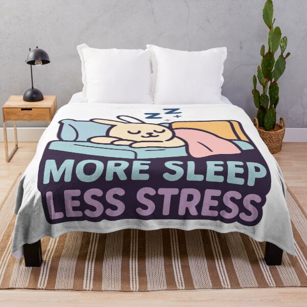 Item preview, Adorable Sleepy Bunny Graphic Print Tee for Stress Relief Lovers designed and sold by ThreadQuirk.