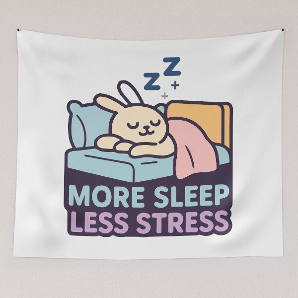 Artikelvorschau, Entzückendes T-Shirt mit Grafikdruck „Sleepy Bunny“ für Liebhaber von Stressabbau entworfen und verkauft von ThreadQuirk.