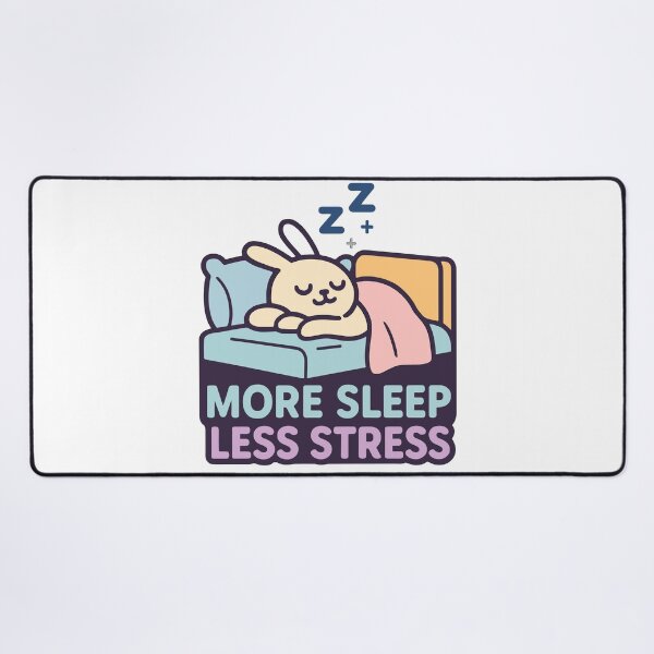 Item preview, Adorable Sleepy Bunny Graphic Print Tee for Stress Relief Lovers designed and sold by ThreadQuirk.