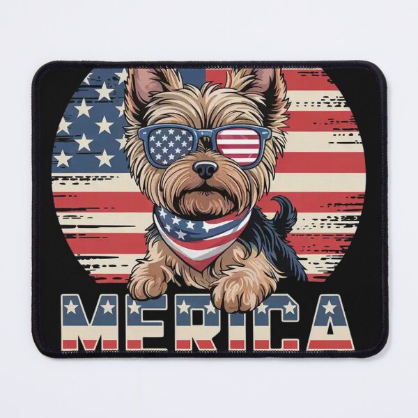 Item preview, Yorkshire Terrier Merica 4th of July Yorkie American Puppy  designed and sold by ConceptualVibes.