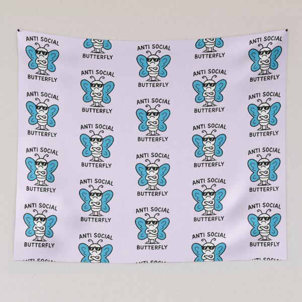 Item preview, Anti Social Butterfly designed and sold by Fanverse Merchandise.