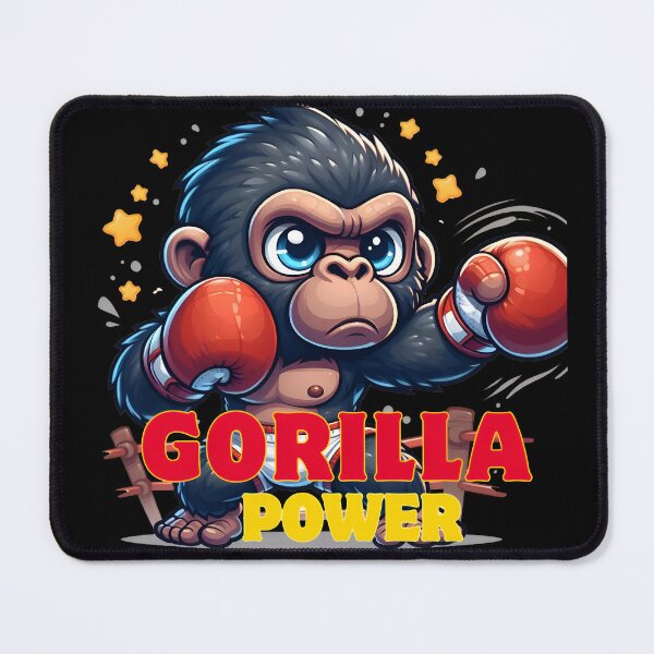 Item preview, Cute Boxing Gorilla Power Art designed and sold by KMHArts.