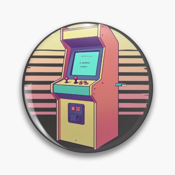 Item preview, Retro Arcade Machine - Vintage Gaming Nostalgia Pixel Art designed and sold by ByBryteG.