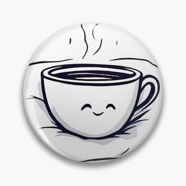 Item preview, There is a drawing of a cup of coffee on a pillow designed and sold by cafegrafis.