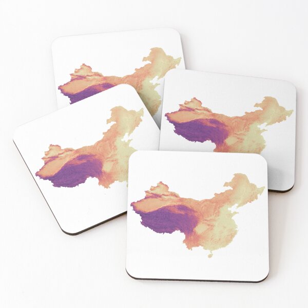 Item preview, China Elevation Gradient Map designed and sold by design2xstudio.