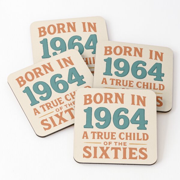 Item preview, Born in 1964 – A True Child of the Sixties designed and sold by TheWonkyEaselCo.